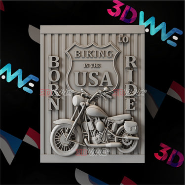 AMERICAN BIKER 3d stl 3DWave.us